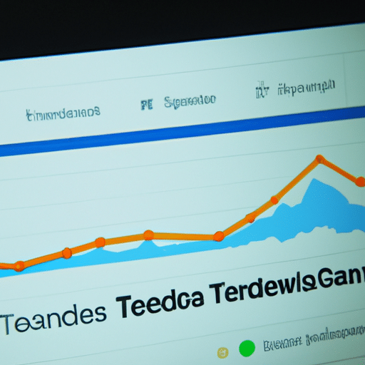 1. צילום מסך המראה כיצד Google Trends מציג שינויים בנפח החיפוש לאורך זמן.